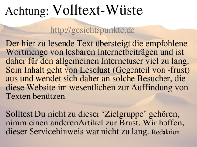 Warnung vor der Textlänge
