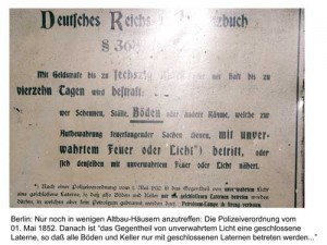Polizeischild von 1852