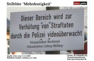 Stilblüte Mehrdeutigkeit