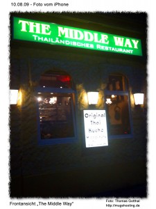 Frontansicht Thai Restaurant "The Middle Way"