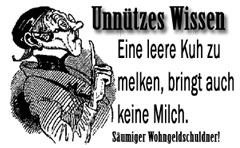 Unnützes Wissen: Leere Kühe melken (quelle: gotthal.de) Unnützes Wissen: Leere Kühe melken (quelle: gotthal.de)