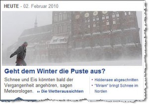 Screenshot Yahoo News - 02.02.2010