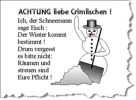 Screenshot Crimla - Schneemann Screenshot Crimla - Schneemann