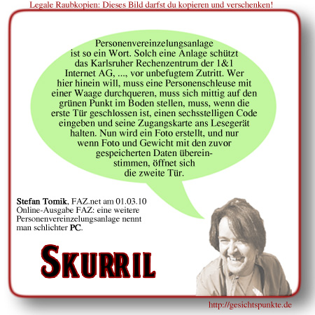 Skurril: Personenvereinzelungsanlage Skurril: Personenvereinzelungsanlage