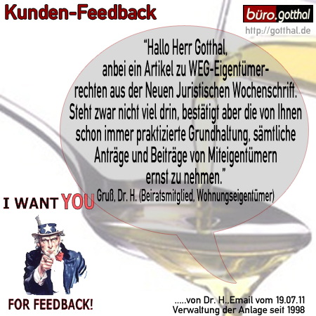 Kunden-Feedback Ernsthaftigkeit