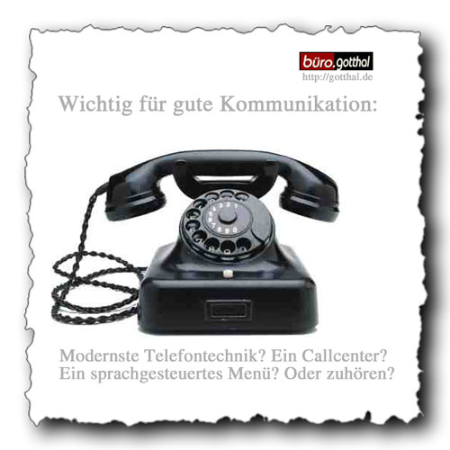 Gute Kommunikation? Telefon