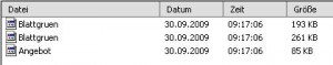 Dateien ohne Extension