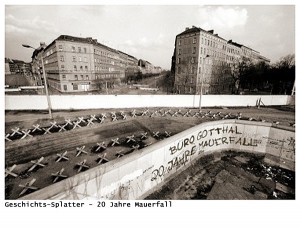 Graffito Büro Gotthal - 20 Jahre Mauerfall