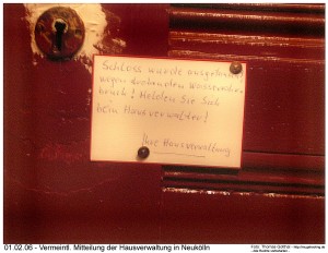 Melden bein Hausverwalter! Berlin-Neukölln