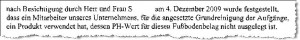 Brief eines Gebäudereinigers (Ausriss)