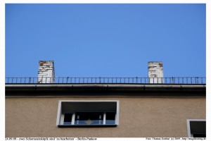 Schornsteinköpfe in Pankow