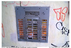 Klingeltableau - irgendwo in Kreuzberg