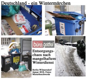 Deutschland - ein Wintermärchen (Hausmüll-Entsorgung)