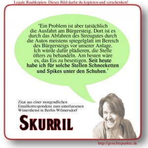 Skurril: Schneeketten & Spikes