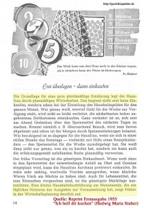 Kluges Wirtschaften - 1955 (reprint)