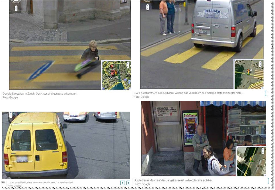 Beispiele aus google-Streetview (Screenshots) Beispiele aus google-Streetview (Screenshots)