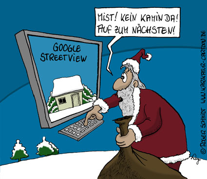 Weihnachtsmann 2010 - Google Street View Weihnachtsmann 2010 - Google Street View