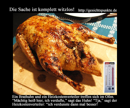 Das Brathuhn und der Heizkostenverteiler!