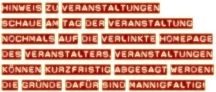 Absagen.Veranstaltungen