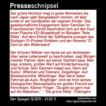 Presse 01.11 - Die grüne Hölle (SPIEGEL) Presse 01.11 - Die grüne Hölle (SPIEGEL)
