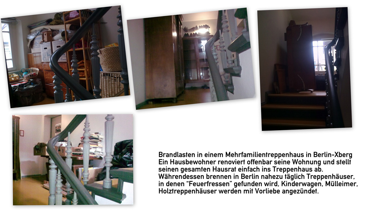 Brandlasten im Treppenhaus Brandlasten im Treppenhaus