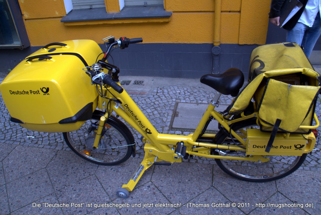 Die "Deutsche Post" ist quietschegelb und jetzt elektrisch!