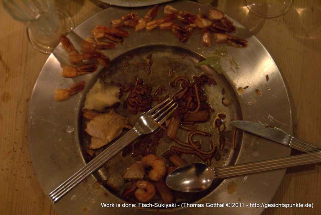 Work is done: Fisch-Sukiyaki