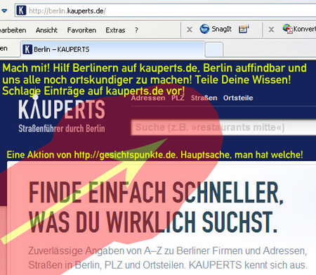 Banner Eintragsvorschläge auf kauperts.de Banner Eintragsvorschläge auf kauperts.de
