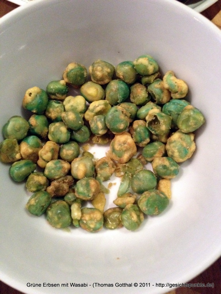 Grüne Erbsen mit Wasabi