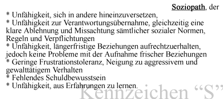 Kennzeichen "S" - der Soziopath - Die neue "S"-Klasse