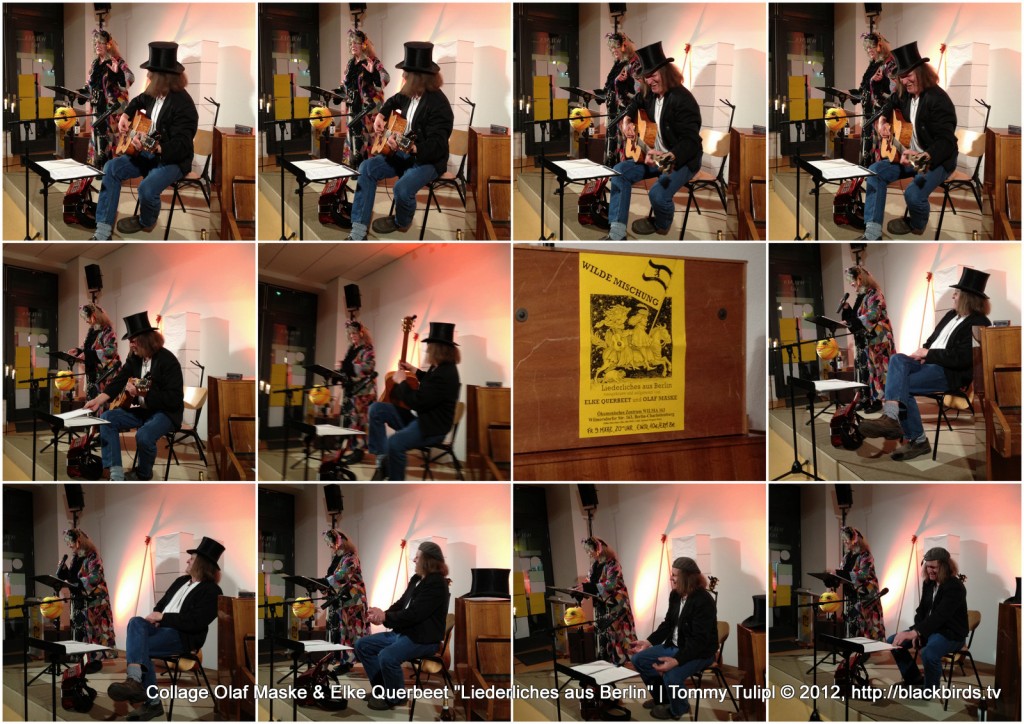 Fotocollage "Olaf Maske & Elke Querbeet" (mit Genehmigung von http://blackbirds.tv)