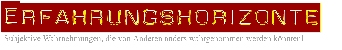 Erfahrungshorizonte