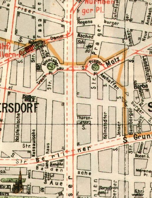 Quelle: Pharus-Plan von Wilmersdorf, Stand Mai 1930 Quelle: Pharus-Plan von Wilmersdorf, Stand Mai 1930