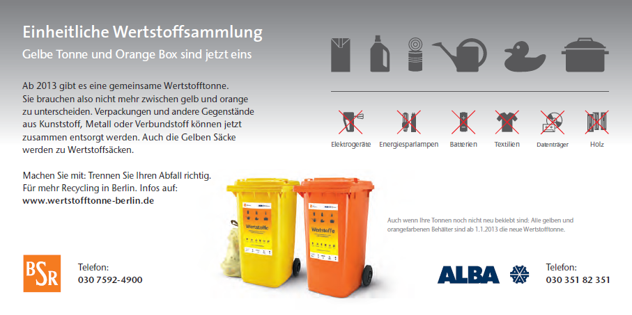 1668/12: News: Die einheitliche Wertstofftonne kommt – Abfalltrennung ...