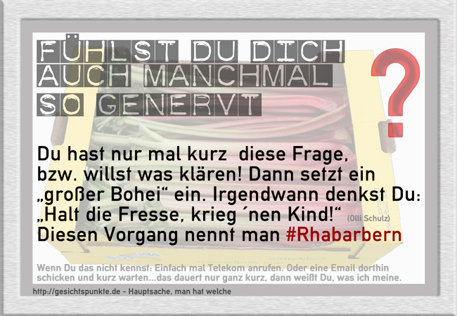 Rhabarbern