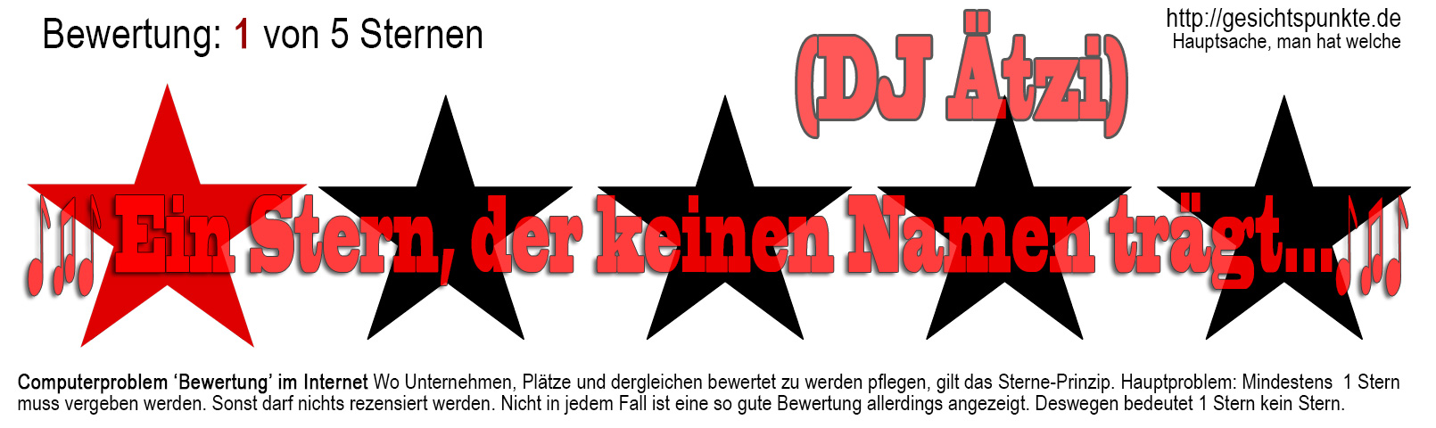 Bewertung: 1 von 5 Sternen (gross)