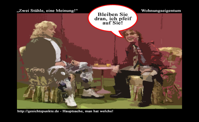 Zwei Stühle eine Meinung