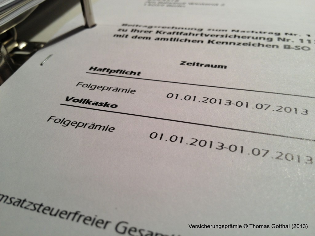 Versicherungsprämie
