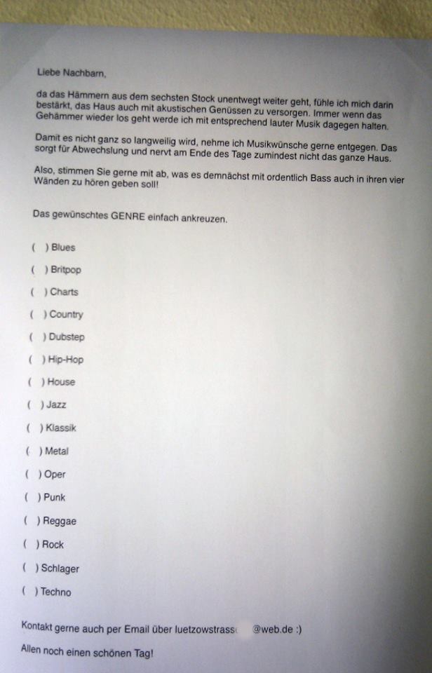 Bewohnerumfrage Lützowstr., Schöneberg