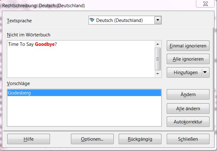 Time To Say Goodbye #Korrekturhilfen