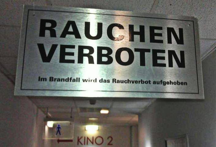 Rauchen verboten