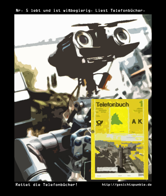 Nr. 5 lebt! Rettet die Telefonbücher!
