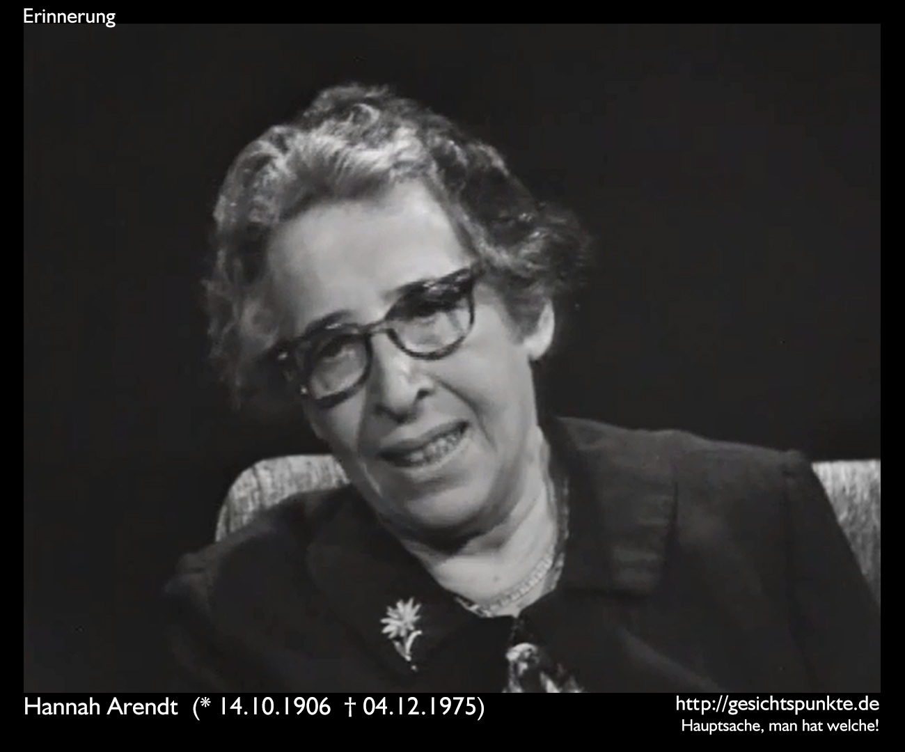 Erinnerung: Hannah Arendt