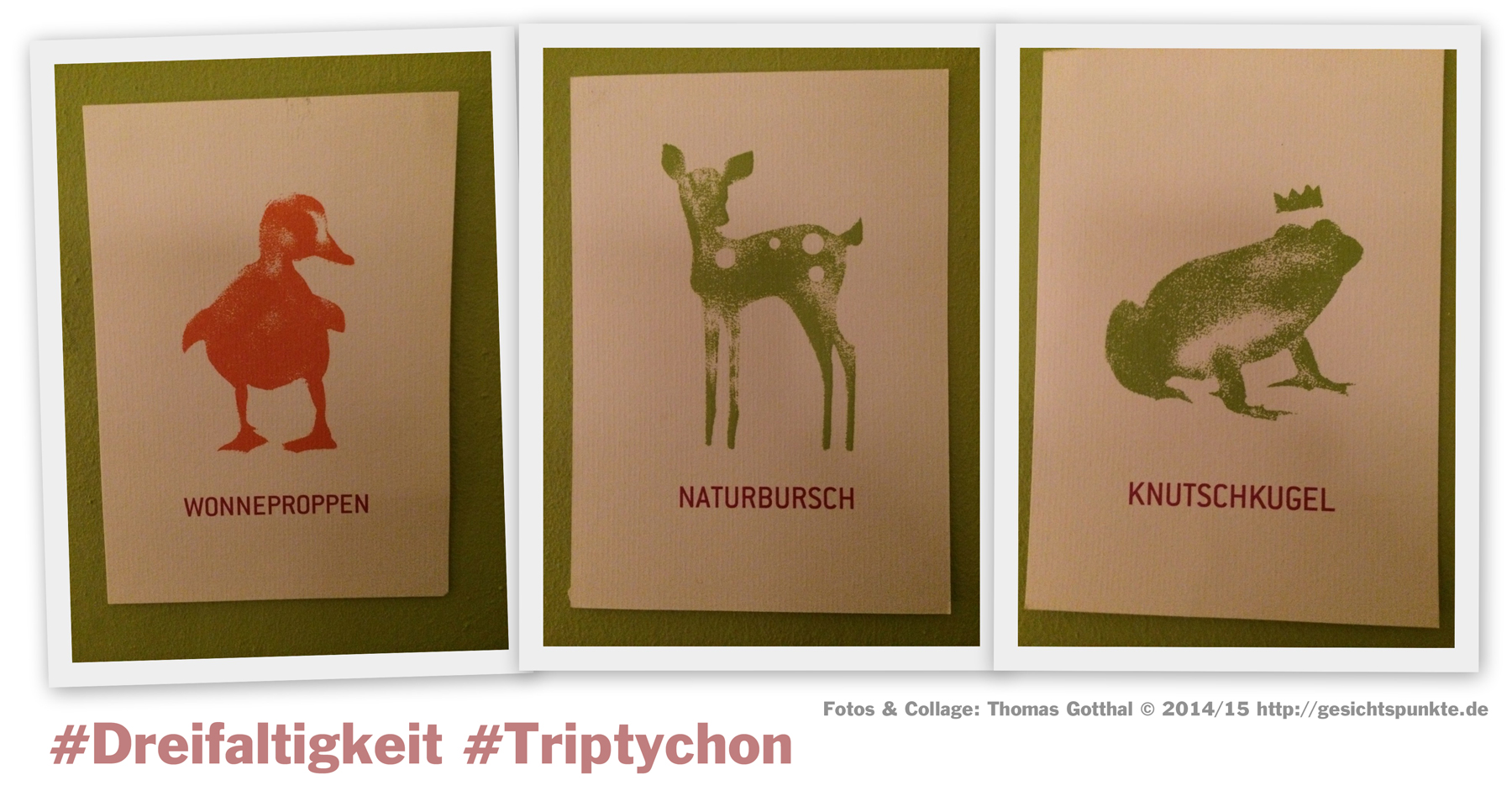 Collage "Triptychon" der #Dreifaltigkeit