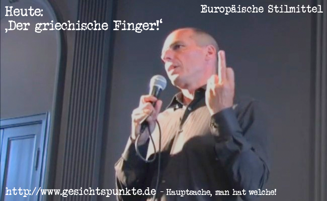 Heute: 'Der griechische Finger'