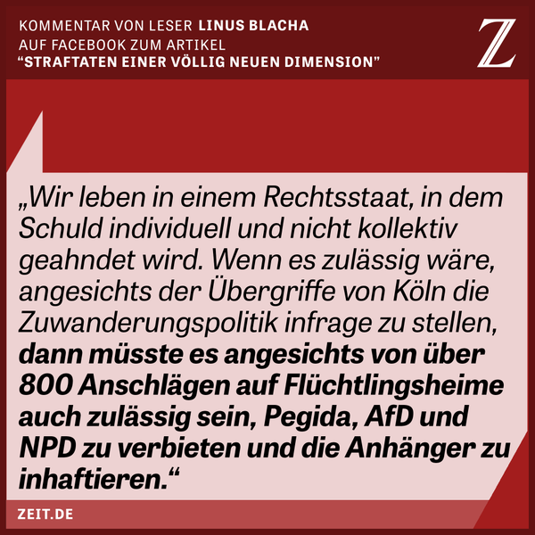 Zeit Leserkommentar (Quelle: Die Zeit, online)