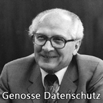 Genosse Datenschutz klein