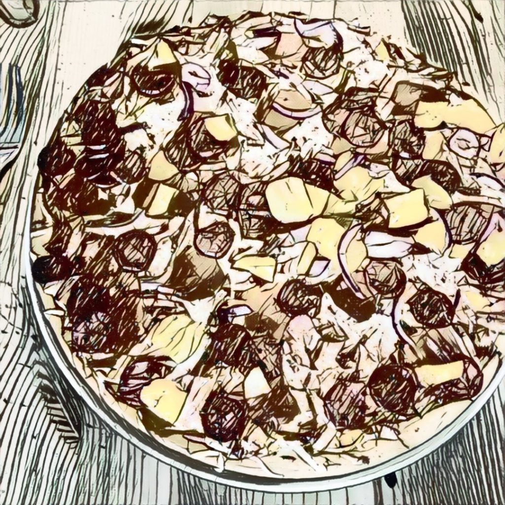 Pizza mit Filter von #Prisma