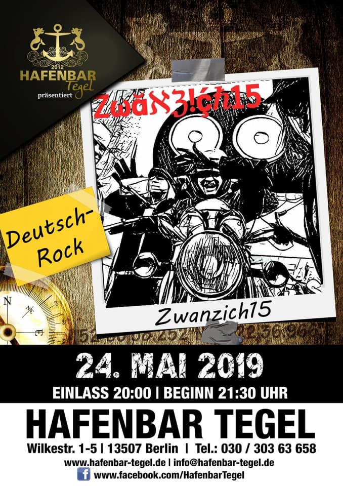 Zwanzich15 am 24.05.19 in der Hafenbar Tegel