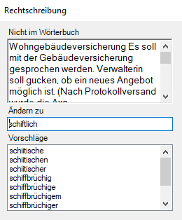 #Korrekturhilfe zu #schriftlich
